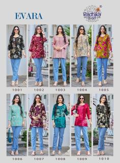 Radhika lifestyle evara vol 1 short top kurtis wholesale online - wholesale export